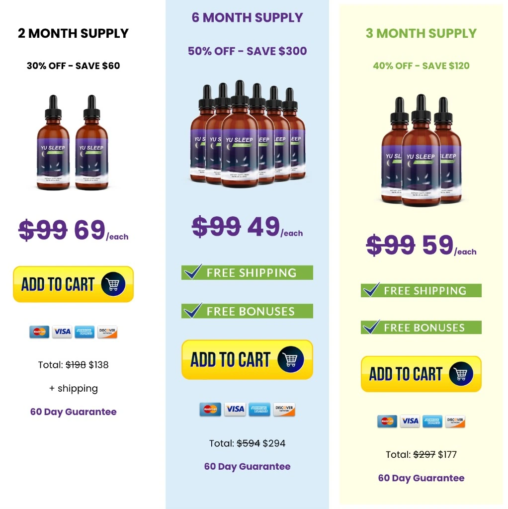 Buy Yu Sleep official packages 2 month 6 month 3 month supply